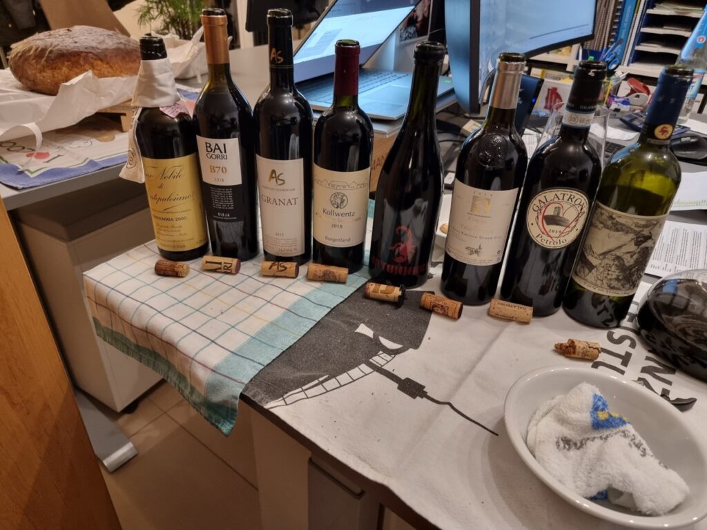 Blind-Weinprobe „Große Weine“ 05.04.2024